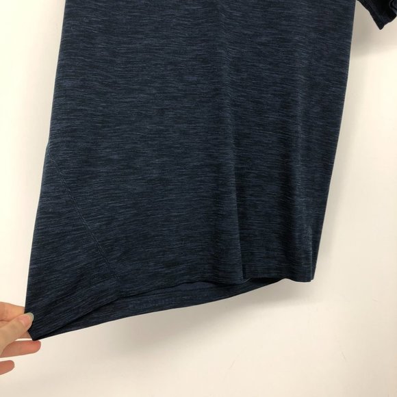 Lululemon Metal Vent Tech Polo mineral blue heathered Men’s Medium - Picture 12 of 16